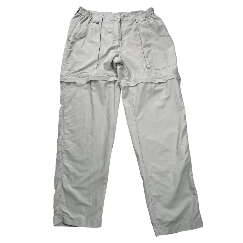 Worldwide Sportsman Pants Womens Large Light Khaki Zip Off Shorts Hiking